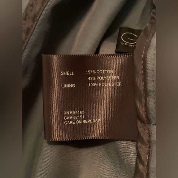 Kenneth Cole Reaction Belted Raincoat Iridescent Blue XL - Picture 6 of 9